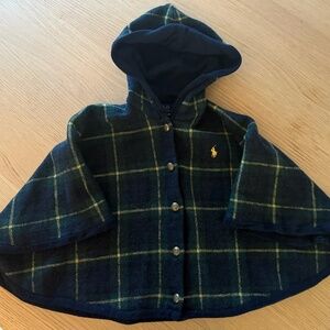 Plaid Polo Ralph Lauren Kids Cape | 4/5T